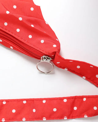 Dot Ribbon String Bag