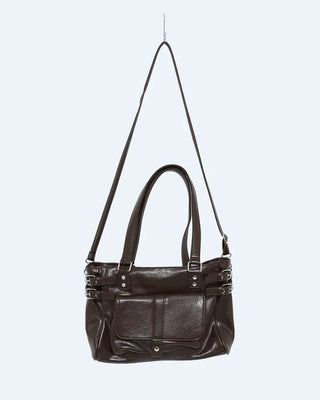 Square buckle shoulder bag