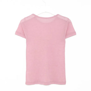 Slim round half-sleeve T-shirt