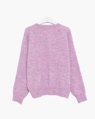 V-neck oversized knit