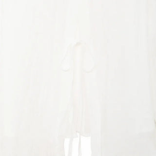 Back button sheer shirt