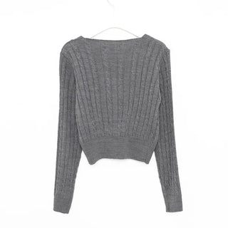 Cable knit cardigan