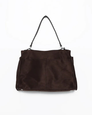 2-way one-shoulder suede Kelly bag