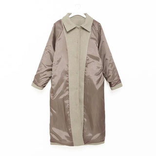 Back-tucked long coat