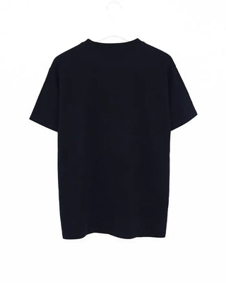 Round short-sleeved knit t-shirt