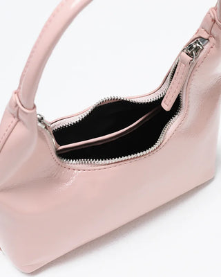Double Zipper Mini Hobo Bag