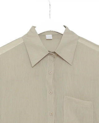 Linen shirt and shorts set