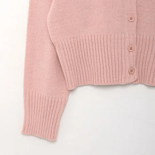 Basic color cardigan