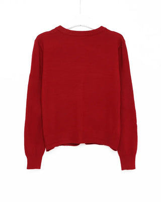 Round neck cardigan