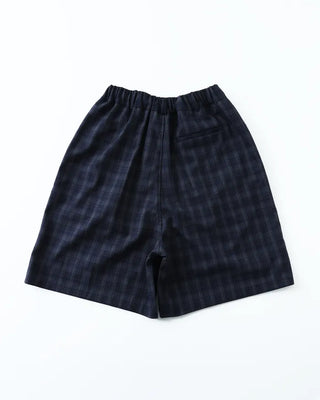 (ORIGINAL) Tartan Check Half Wide Easy Pants