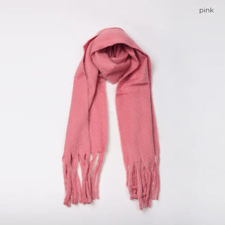 Plain Long Hairy Scarf