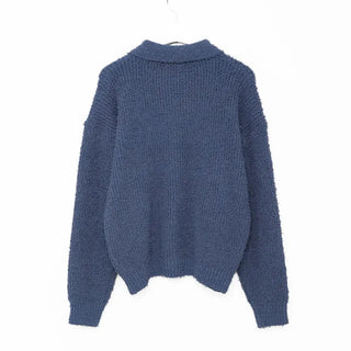 Boucle color knit cardigan