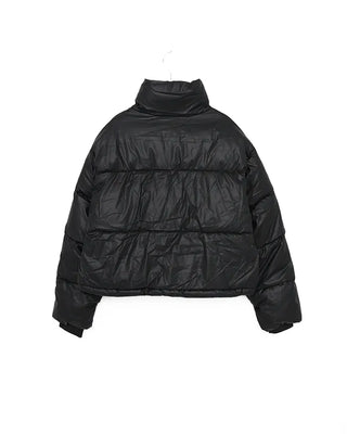 High-neck short down jacket