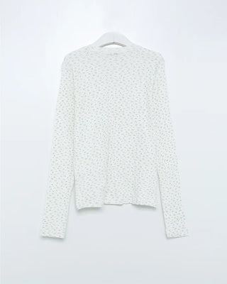 Lace sheer sleeve layered T-shirt