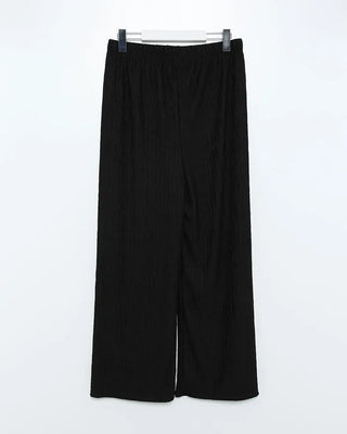 Sleeveless top with built-in cups and wide-leg pants set
