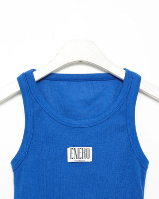 Bust One Tag Slim Rib Tank Top