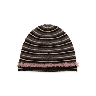 [Moromoro2] Striped Lace-Up Cold Hat