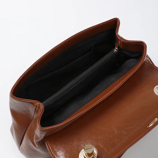 Flap Lock Square Tote Bag