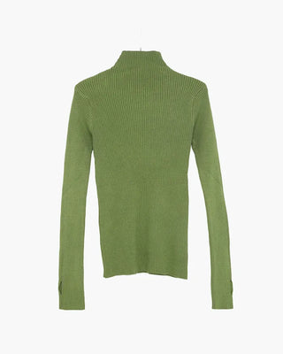 Half-neck long-sleeve T-shirt