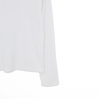 Jewel neck long T-shirt