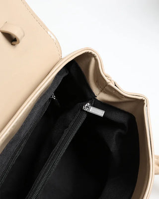 Square Silver Buckle Point Bag