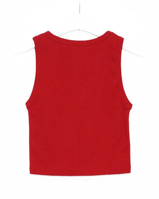 Silverpoint Rib Cropped Sleeveless