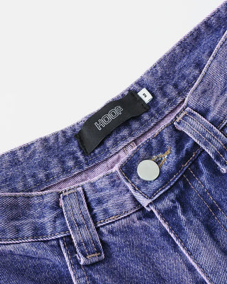 (ORIGINAL) Loose-fit denim pants (purple)