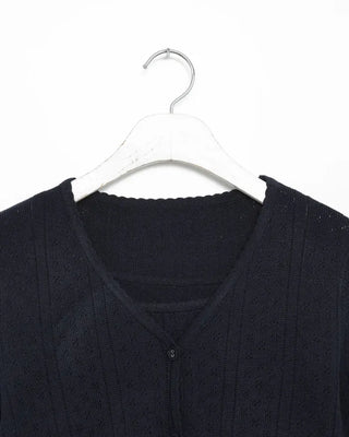 Punching knit ensemble