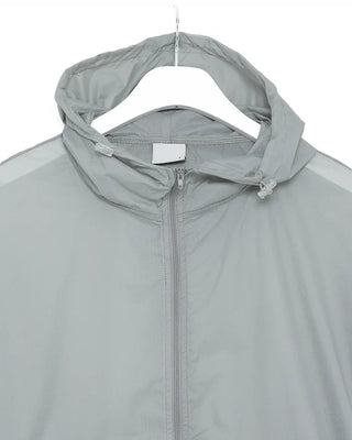 Hooded cropped windbreaker
