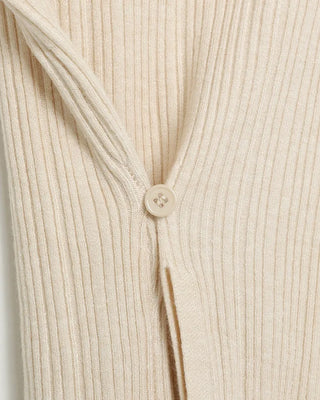 Slit Button Rib Knit
