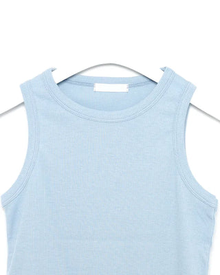 Rayon Blend Ribbed Tank Top