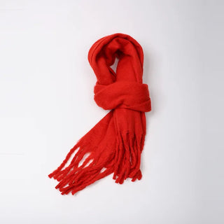 Plain Long Hairy Scarf