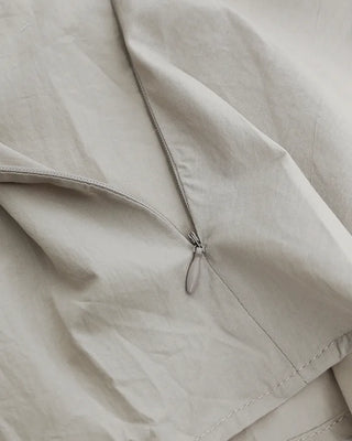 Shirred sleeveless blouse