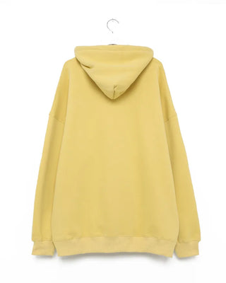 Fleece-lined colored hoodie