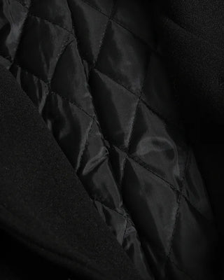 Wool button-up half coat