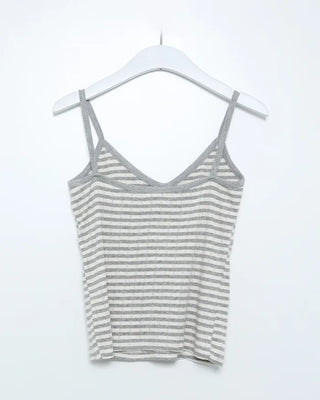 Striped camisole and cardigan set