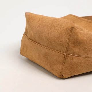 Simple suede tote bag