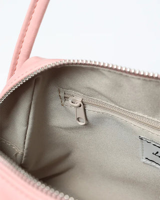 2-way center seam leather tote bag