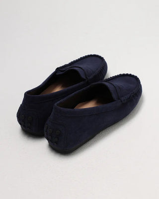 Suede Driving Flat Loafers
