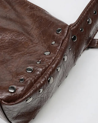 Sideline Studded Wide Shoulder Bag