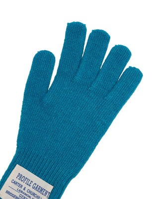 Label knit gloves