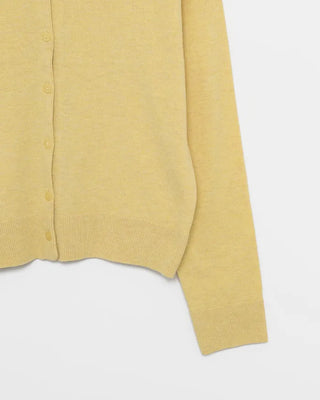 Short crew neck cardigan