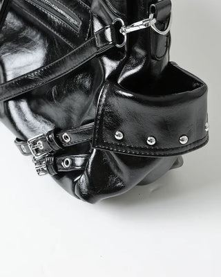 Y2K Leather Shoulder Bag