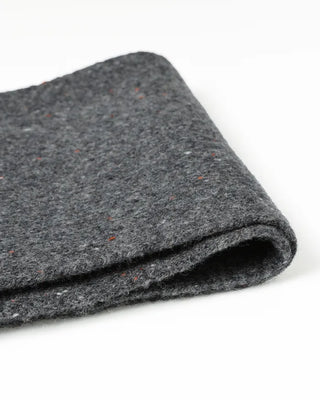 Melange knit wool scarf