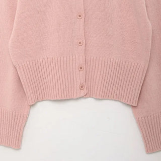 Basic color cardigan