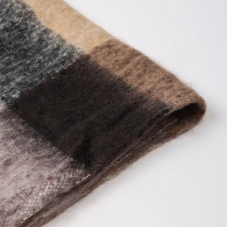 (Unisex) Checked Long Scarf