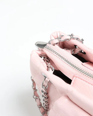 Quilted buckle mini shoulder bag