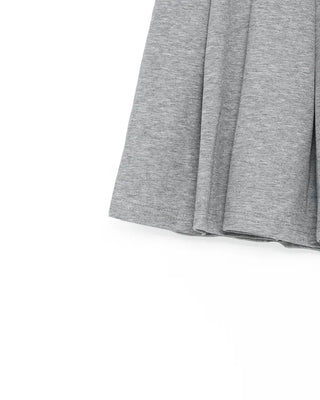 Sweatshirt & Pleated Mini Skirt Set