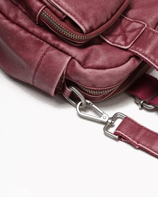 Block stitch stud vintage Boston bag