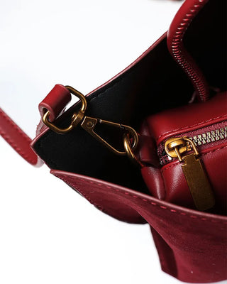 Suede Square Tote Bag